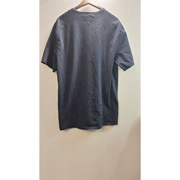 TOMMY HILFIGER Regular Fit Men XXL Logo Navy Blue Short Sleeve 90's Y2K T Shirt - Picture 2 of 5